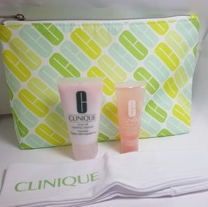 Clinique bundle Moisture Surge makeup bag headband